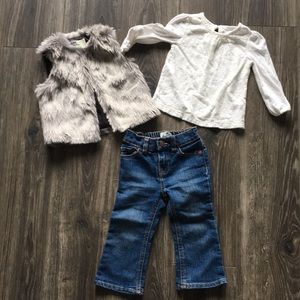 Super cute fur outfit for your little fashionista!